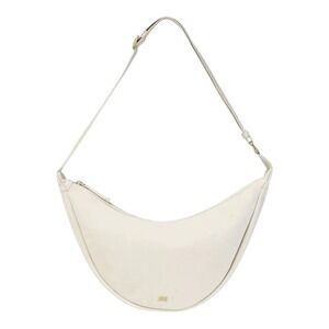 July Everyday Crescent Bag Women OS Cream Canvas Crossbody Minimalist Adjustable